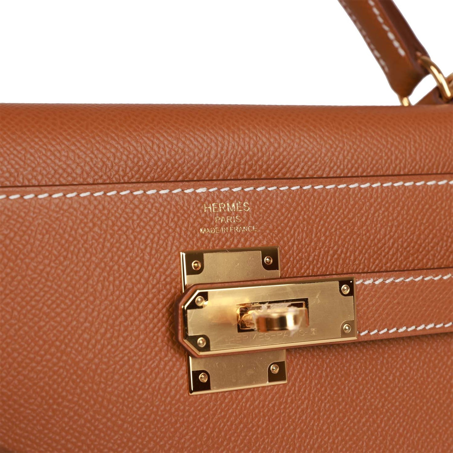 Hermes Kelly Sellier 32 Gold Epsom Gold Hardware