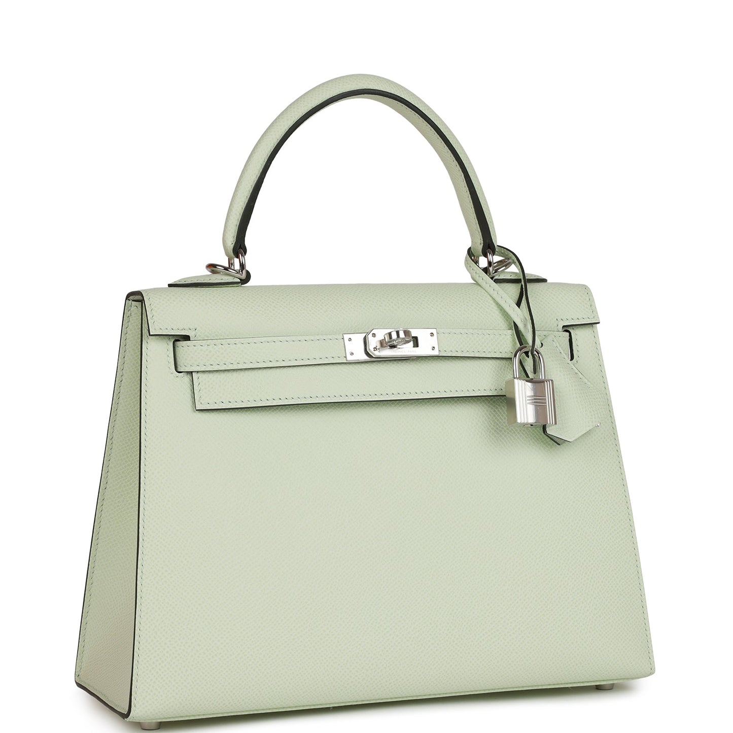 Hermes Kelly Sellier 25 Vert Fizz Epsom Palladium Hardware