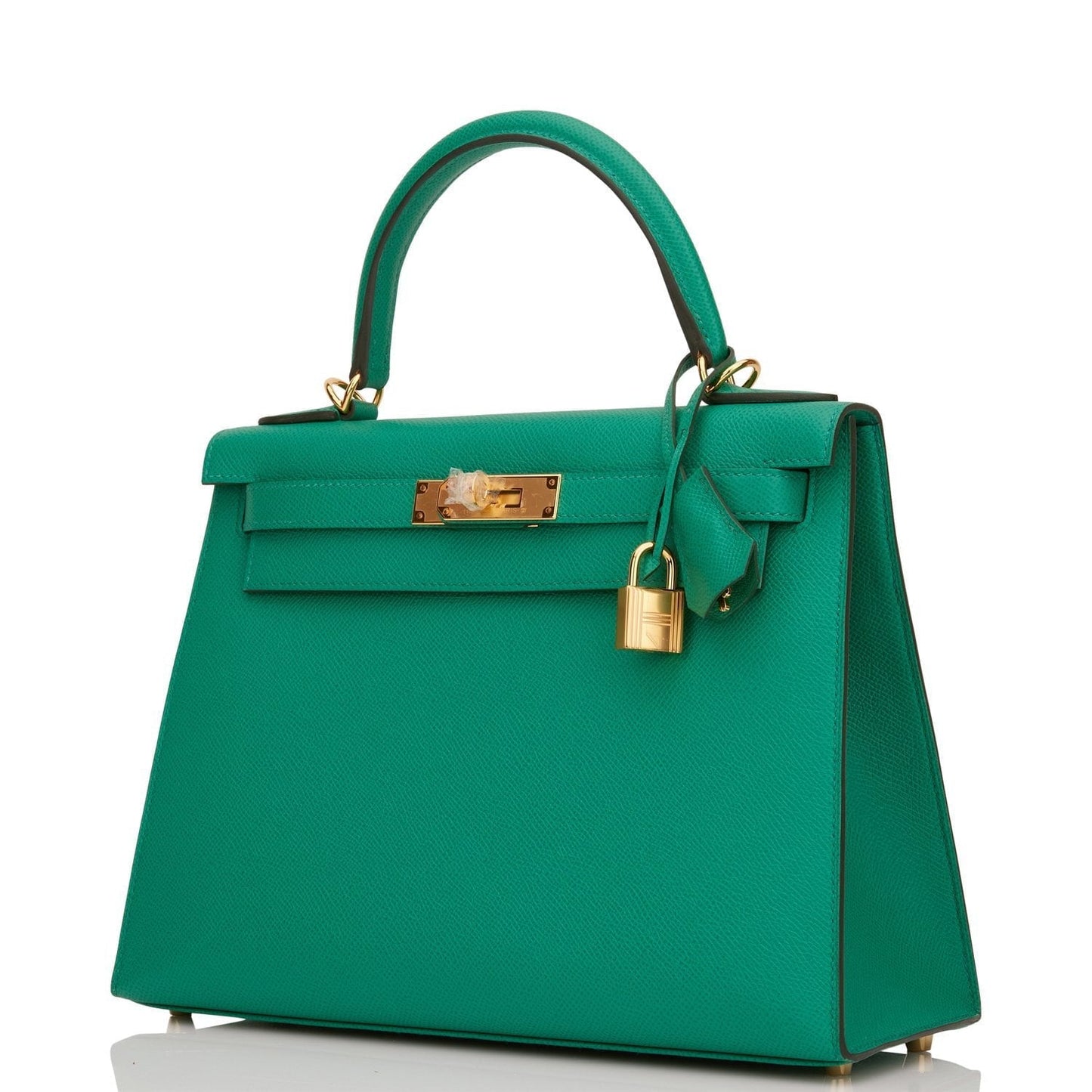 Hermes Kelly Sellier 28 Vert Jade Epsom Gold Hardware