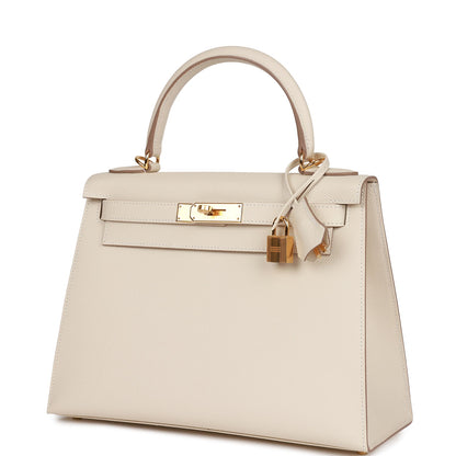 Hermes Craie Epsom Sellier Kelly 28 Gold Hardware