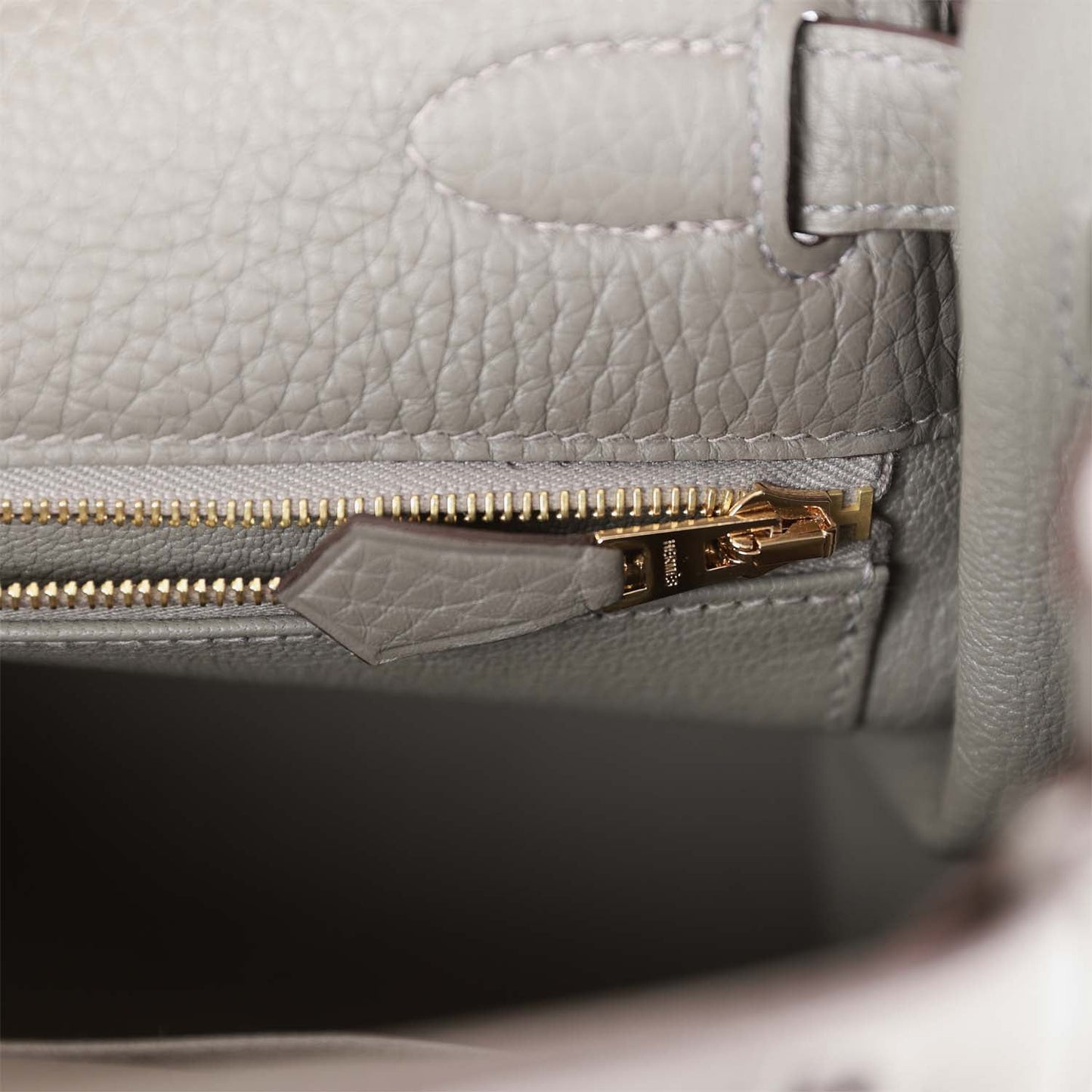 Hermes Kelly Retourne 28 Gris Meyer Clemence Gold Hardware