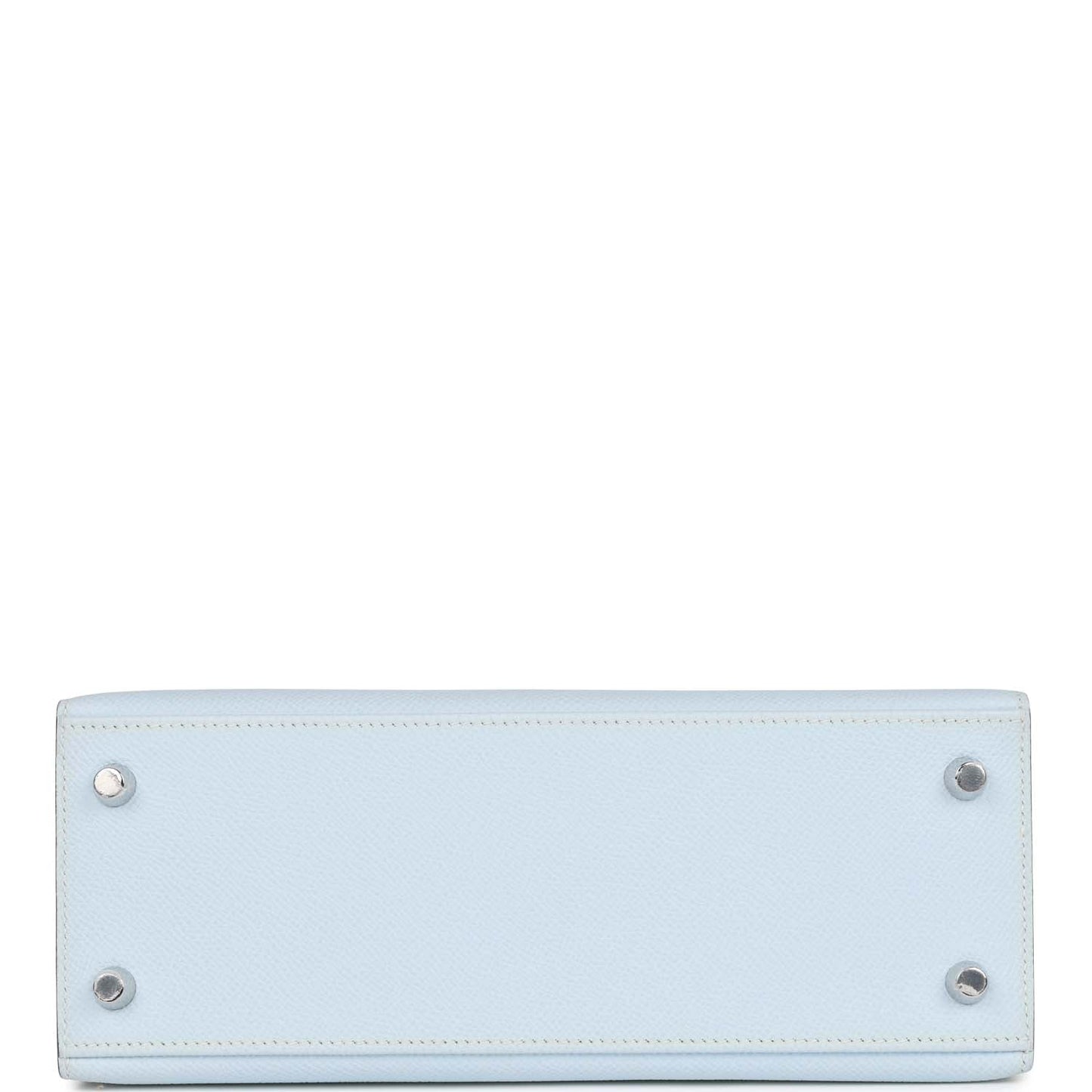 Hermes Kelly Sellier 25 Bleu Brume Epsom Palladium Hardware