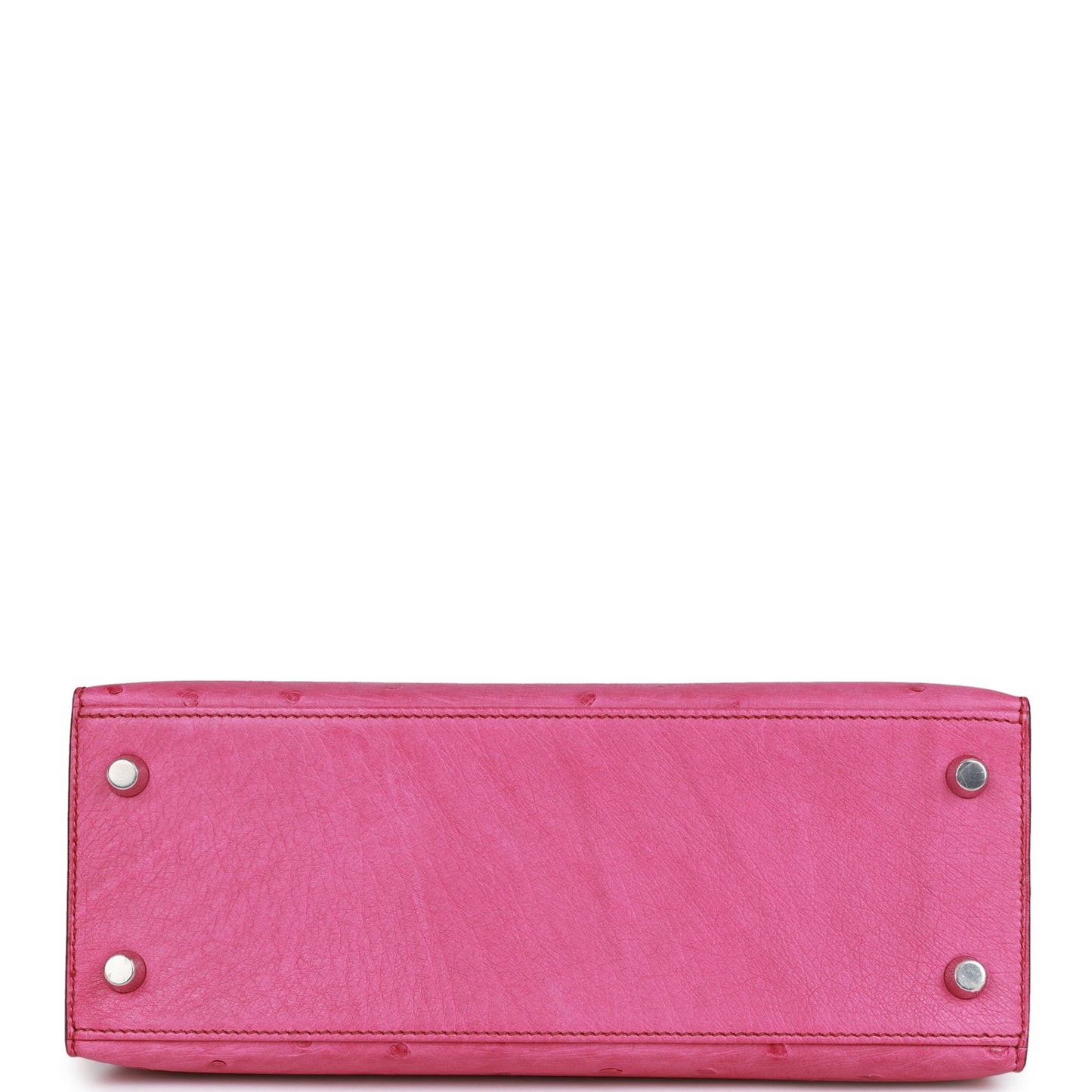 Hermes Kelly Sellier 25 Fuchsia Ostrich Palladium Hardware