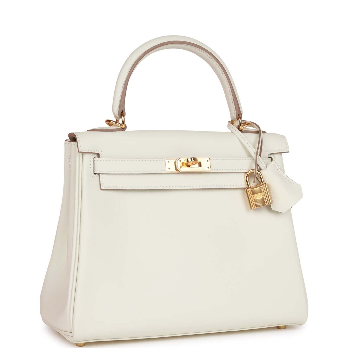 Hermes Kelly Retourne 25 Mushroom Swift Gold Hardware