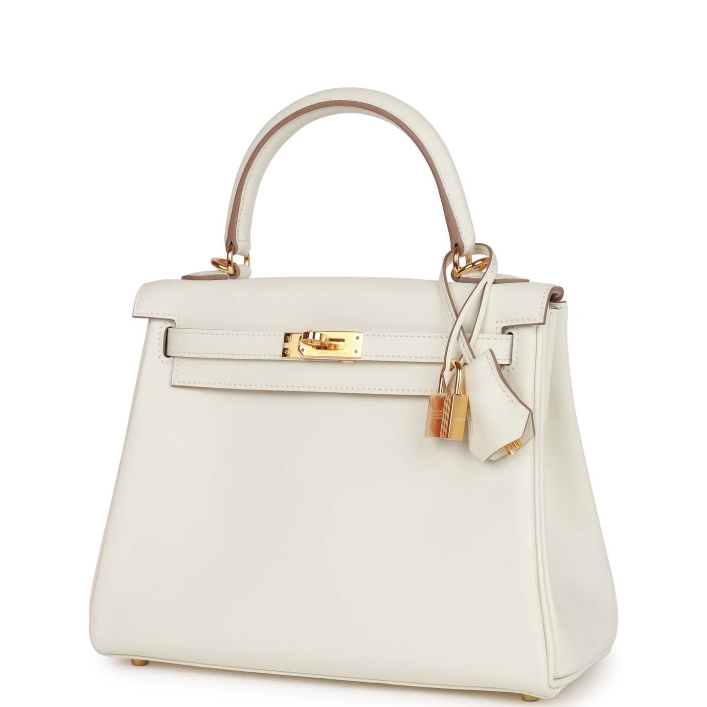 Hermes Kelly Retourne 25 Mushroom Swift Gold Hardware