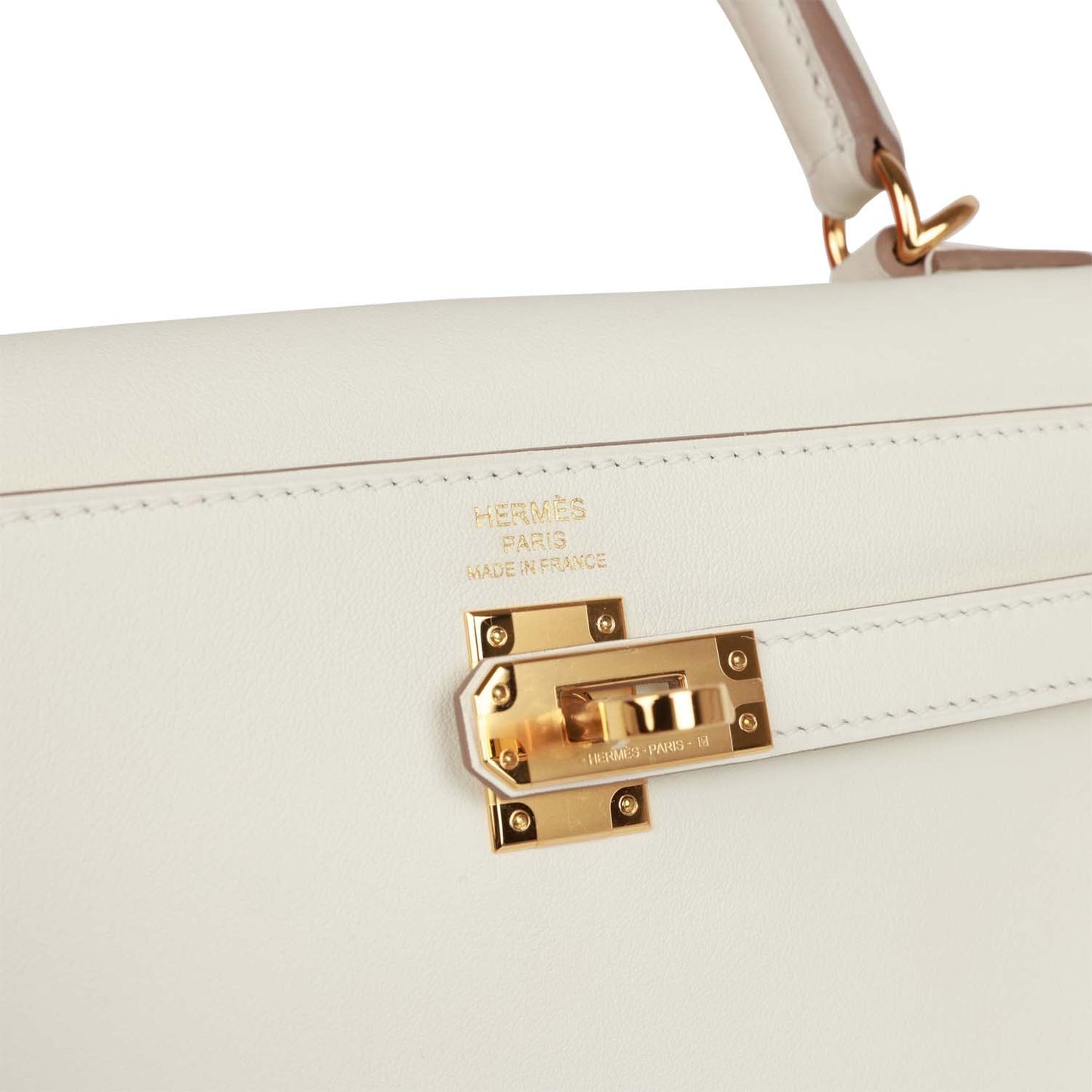 Hermes Kelly Retourne 25 Mushroom Swift Gold Hardware