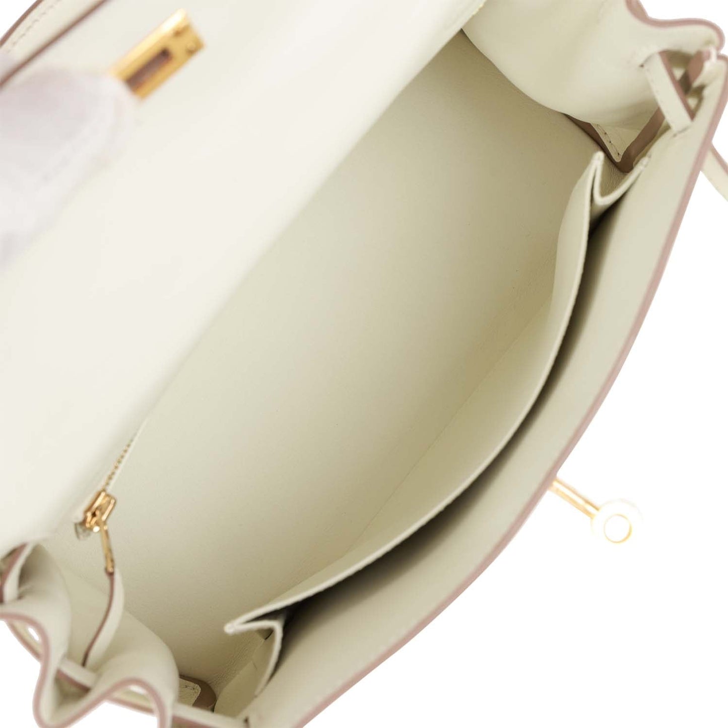 Hermes Kelly Retourne 25 Mushroom Swift Gold Hardware