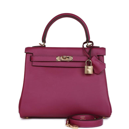 Hermes Kelly Retourne 25 Anemone Swift Permabrass Hardware