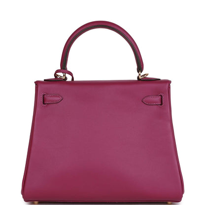 Hermes Kelly Retourne 25 Anemone Swift Permabrass Hardware