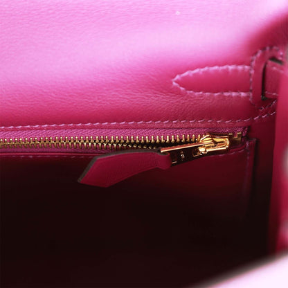 Hermes Kelly Retourne 25 Anemone Swift Permabrass Hardware