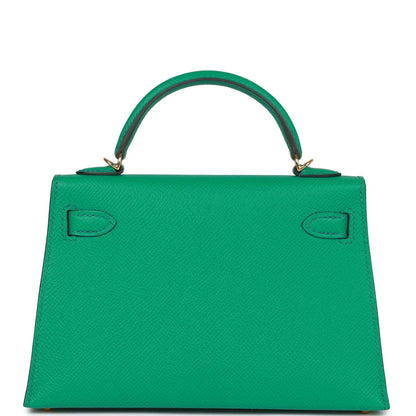 Hermes Kelly 20 Vert Jade Epsom Sellier Gold Hardware