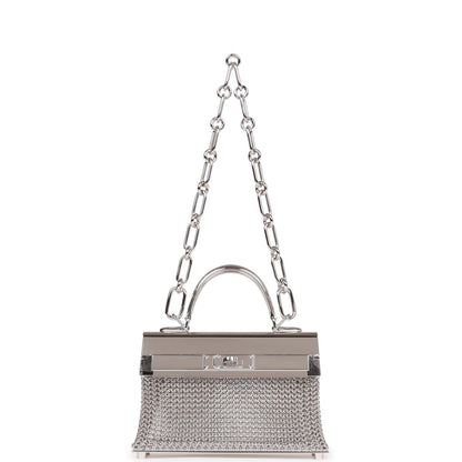 Hermès Kellymorphose Kelly Sac Bijou Chaine Sterling Silver