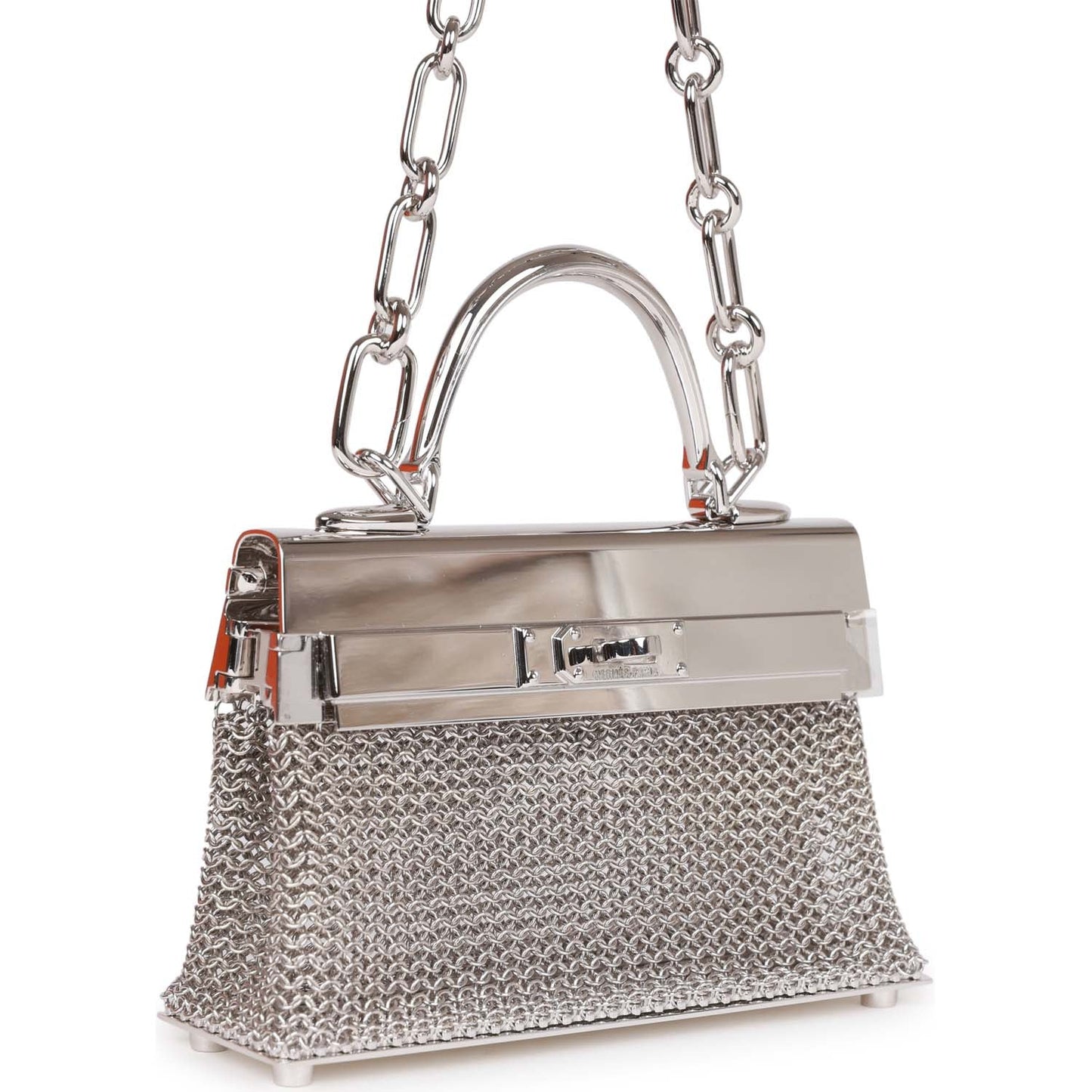 Hermès Kellymorphose Kelly Sac Bijou Chaine Sterling Silver