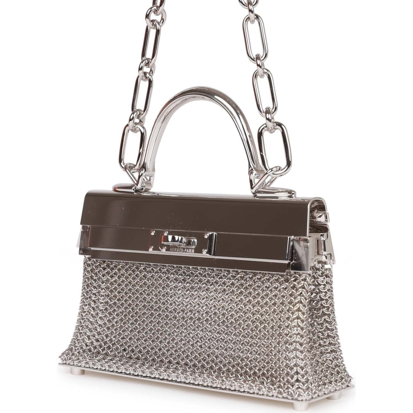 Hermès Kellymorphose Kelly Sac Bijou Chaine Sterling Silver