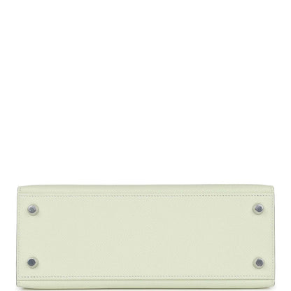 Hermes Kelly Sellier 25 Vert Fizz Epsom Palladium Hardware