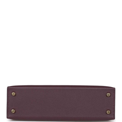 Hermes Kelly 20 Cassis and Amethyst Madame and Shiny Alligator Touch Permabrass Hardware