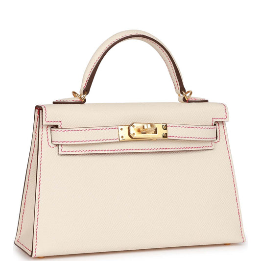 Hermes Special Order (HSS) Kelly Sellier 20 Nata Verso Epsom Gold Hardware