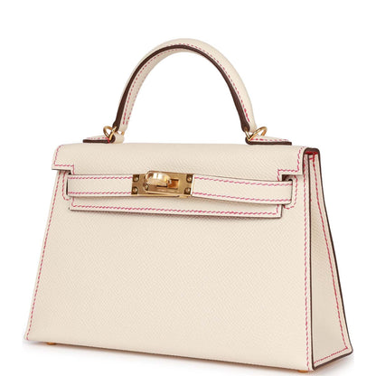 Hermes Special Order (HSS) Kelly Sellier 20 Nata Verso Epsom Gold Hardware