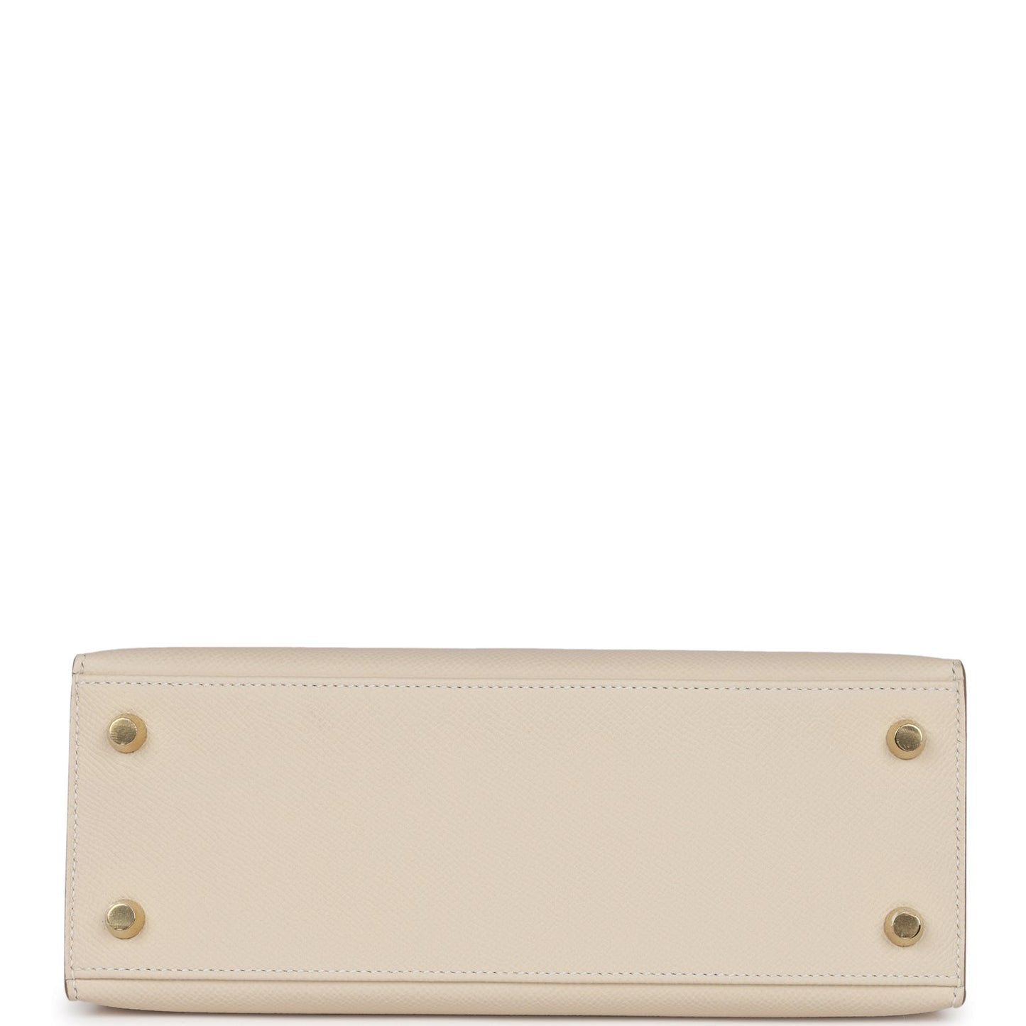 Hermes Kelly Sellier 25 Craie Epsom Gold Hardware