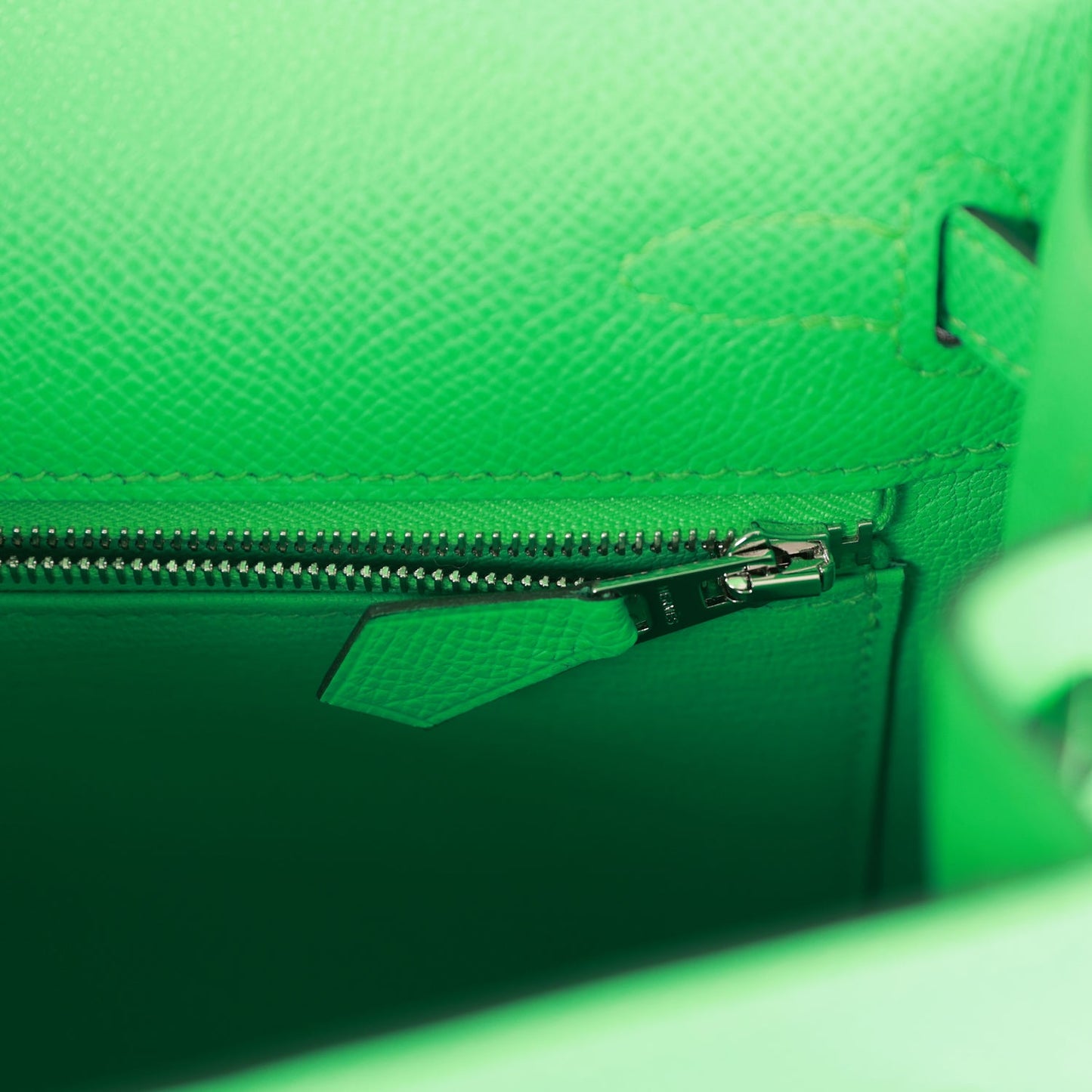 Hermes Kelly Sellier 25 Vert Comics Epsom Palladium Hardware