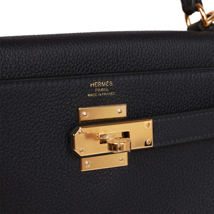 Hermes Kelly Retourne 28 Caban Togo Gold Hardware