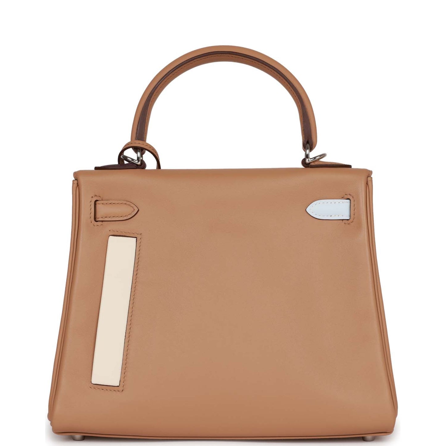 Hermes Colormatic Kelly Retourne 25 Chai, Bleu Brume and Lime Swift Palladium Hardware