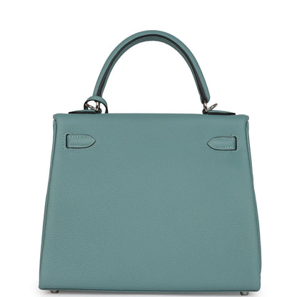 Hermes Kelly Retourne 25 Ciel Togo Palladium Hardware