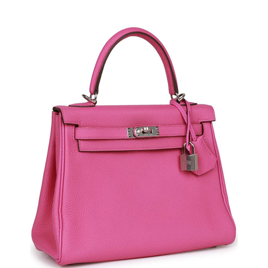 Hermes Kelly Retourne 25 Magnolia Togo Palladium Hardware