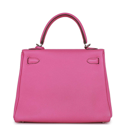 Hermes Kelly Retourne 25 Magnolia Togo Palladium Hardware