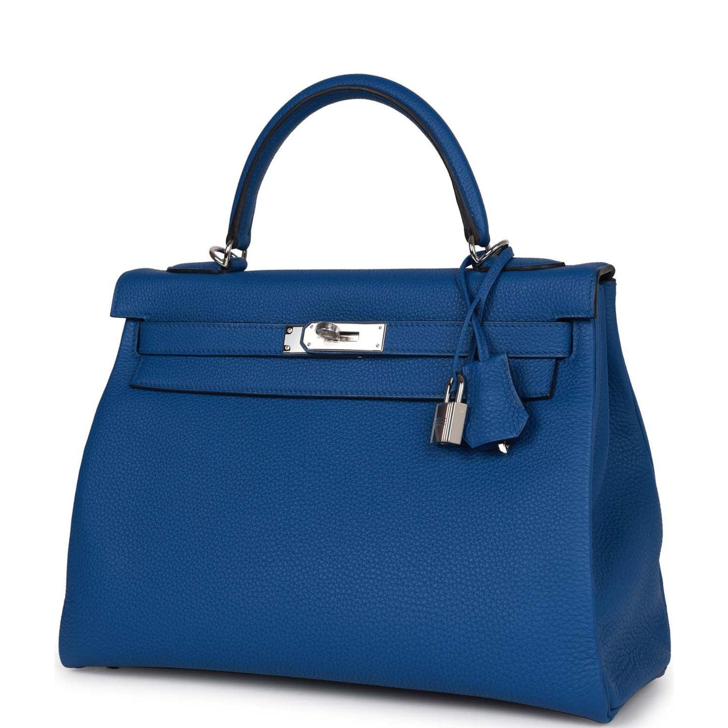 Hermes Kelly Retourne 32 Bleu France Togo Palladium Hardware