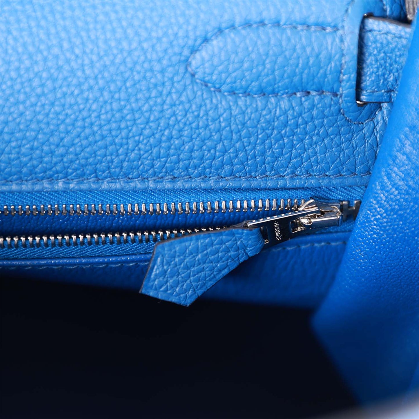 Hermes Kelly Retourne 32 Bleu France Togo Palladium Hardware