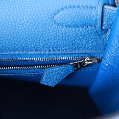 Hermes Kelly Retourne 32 Bleu France Togo Palladium Hardware