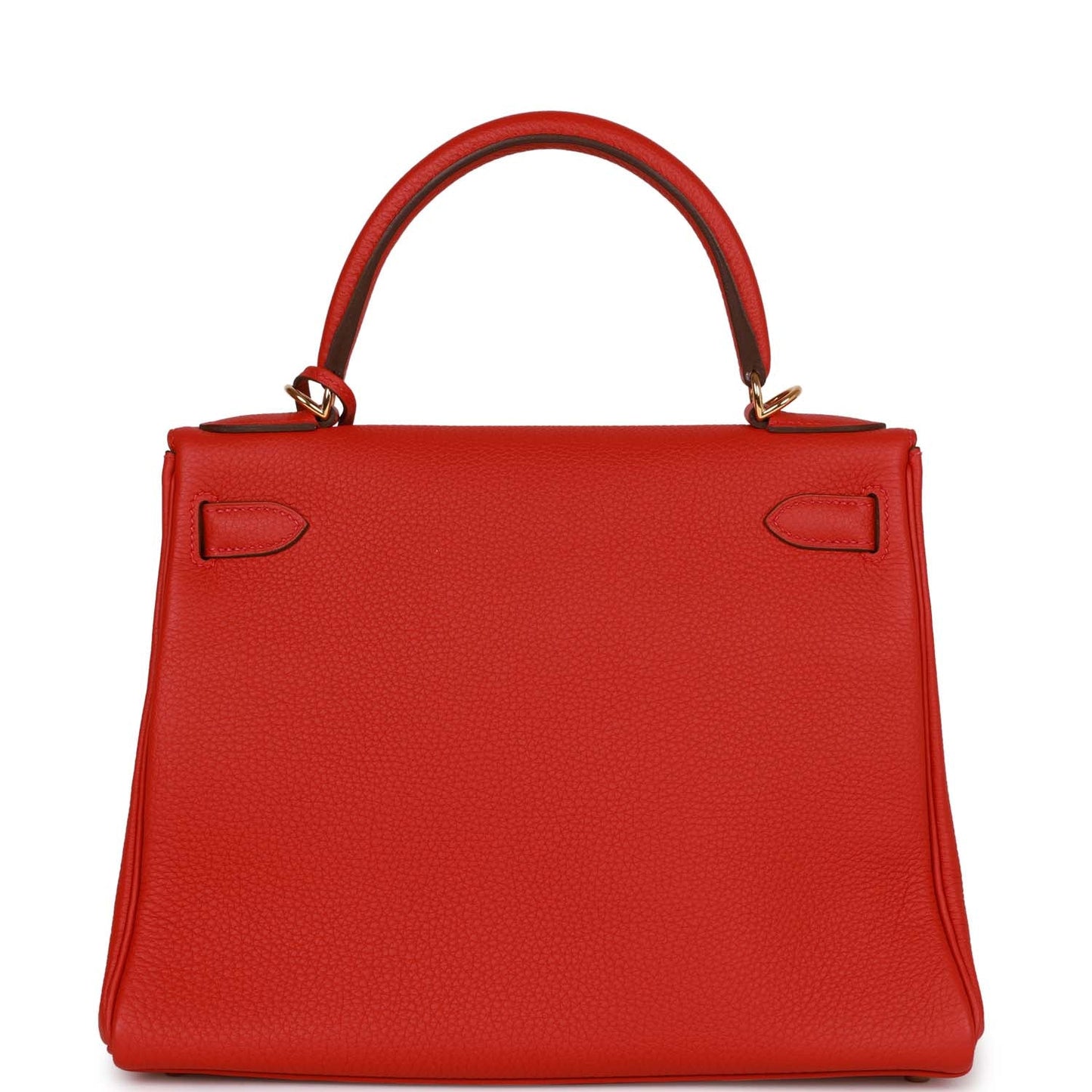 d Hermes Kelly Retourne 28 Rouge Casaque Togo Gold Hardware