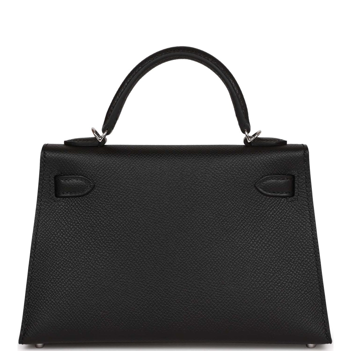 Hermes Kelly Sellier 20 Black Epsom Palladium Hardware