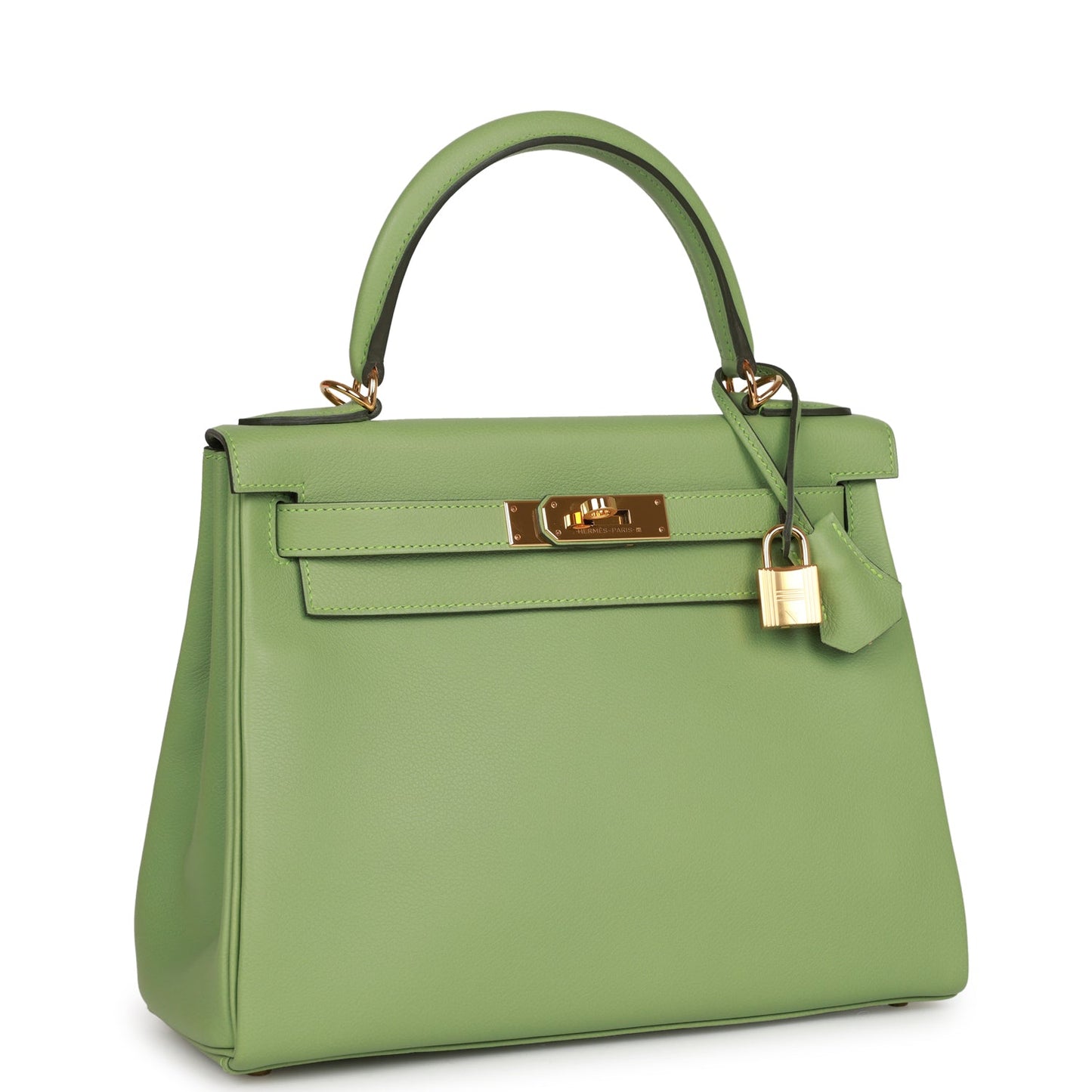 Hermes Kelly Retourne 28 Vert Criquet Evercolor Gold Hardware