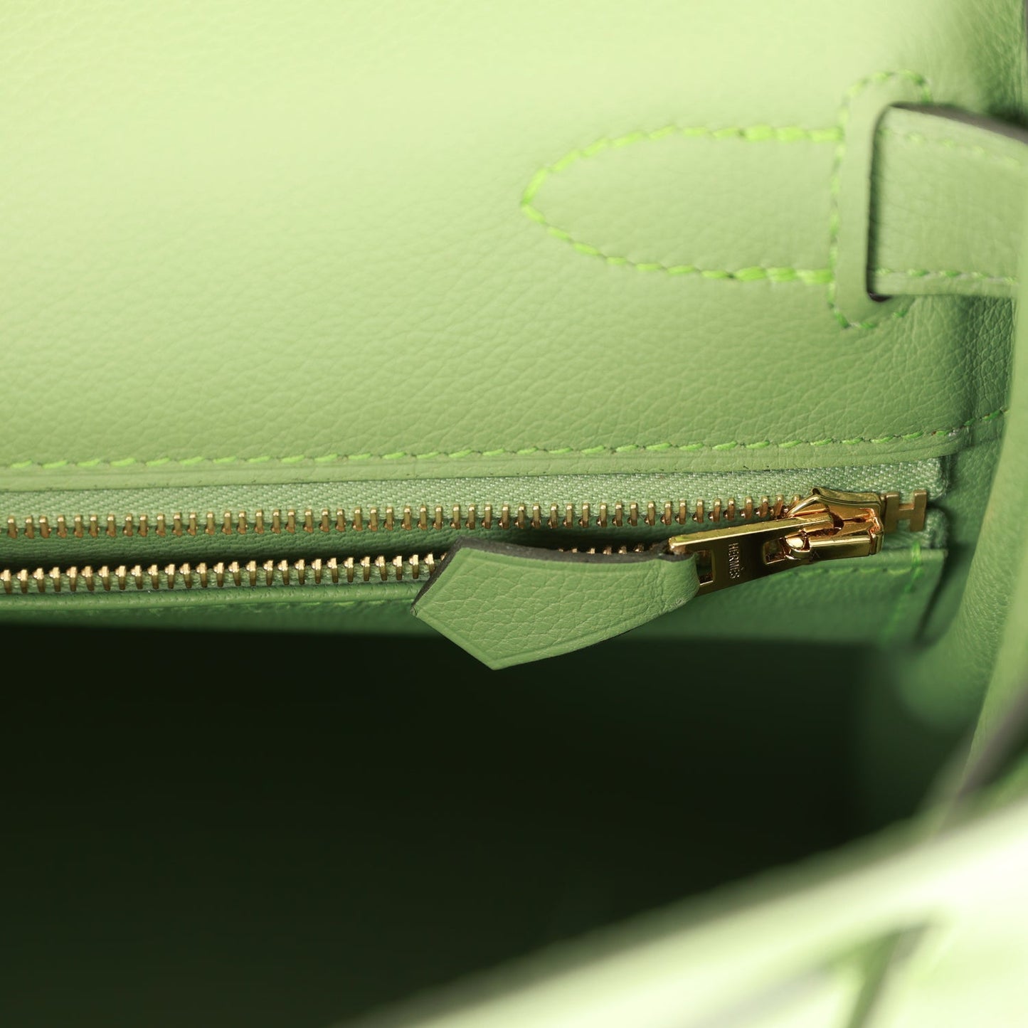 Hermes Kelly Retourne 28 Vert Criquet Evercolor Gold Hardware