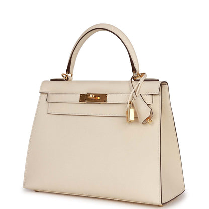 Hermes Kelly Sellier 28 Nata Epsom Gold Hardware