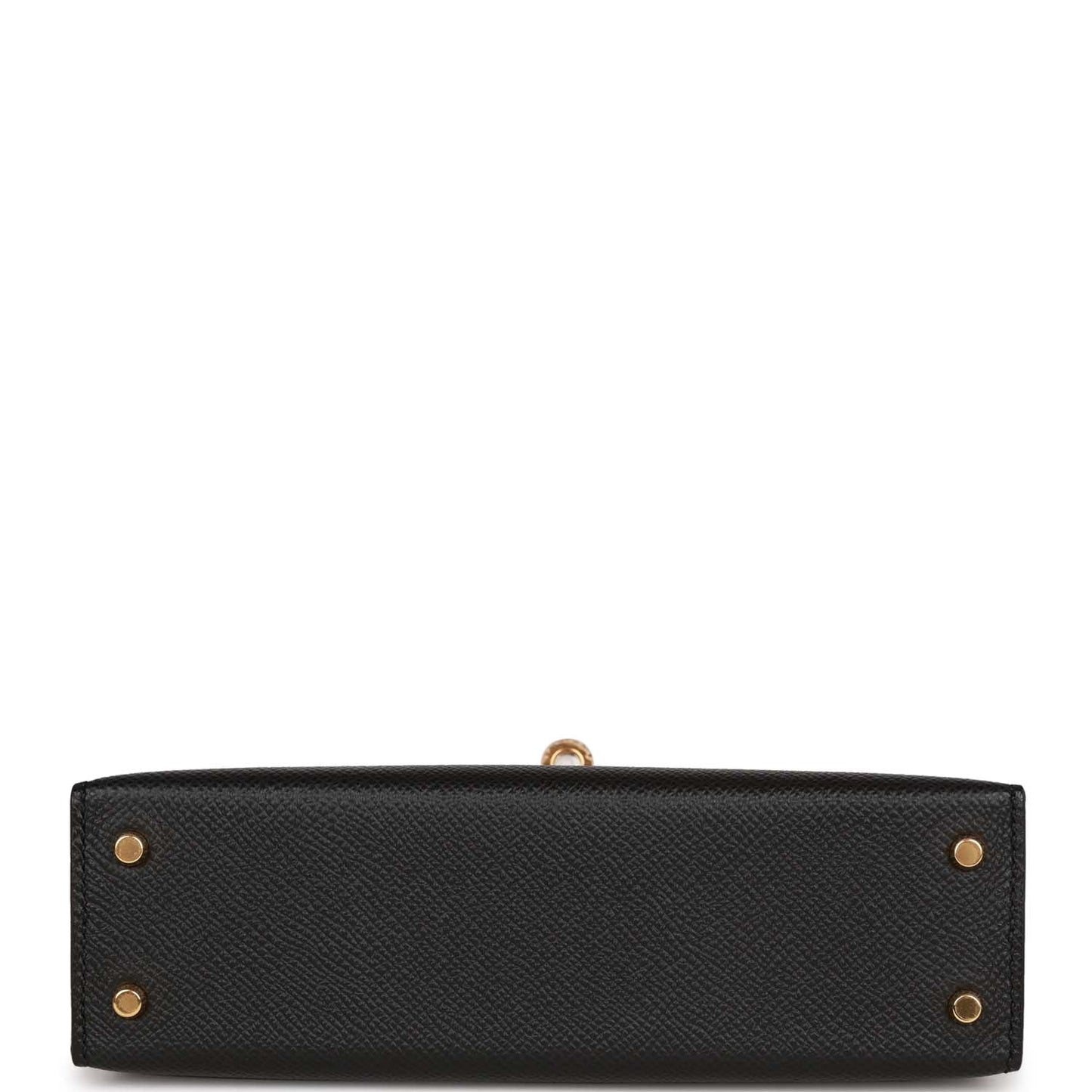 Hermes Kelly Sellier 20 Black Epsom Gold Hardware