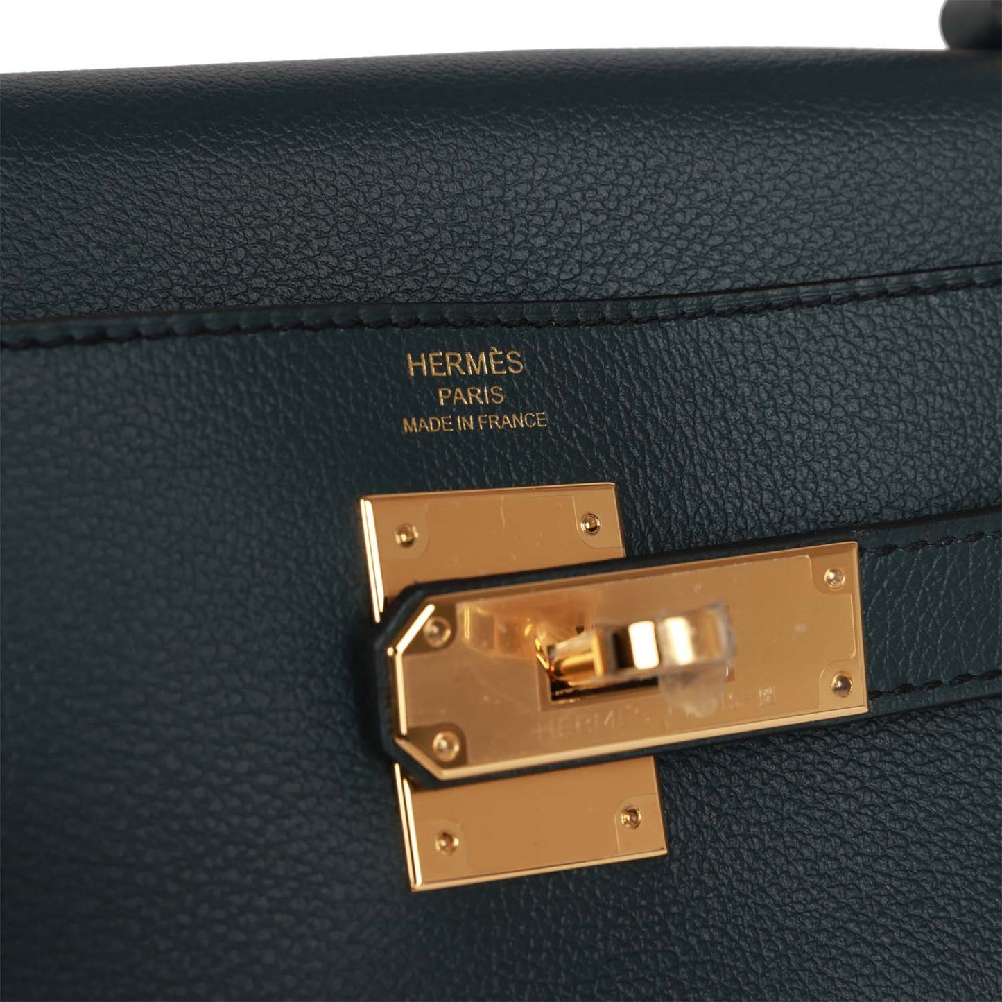 Hermes Kelly Retourne 28 Vert Rousseau Evercolor Gold Hardware