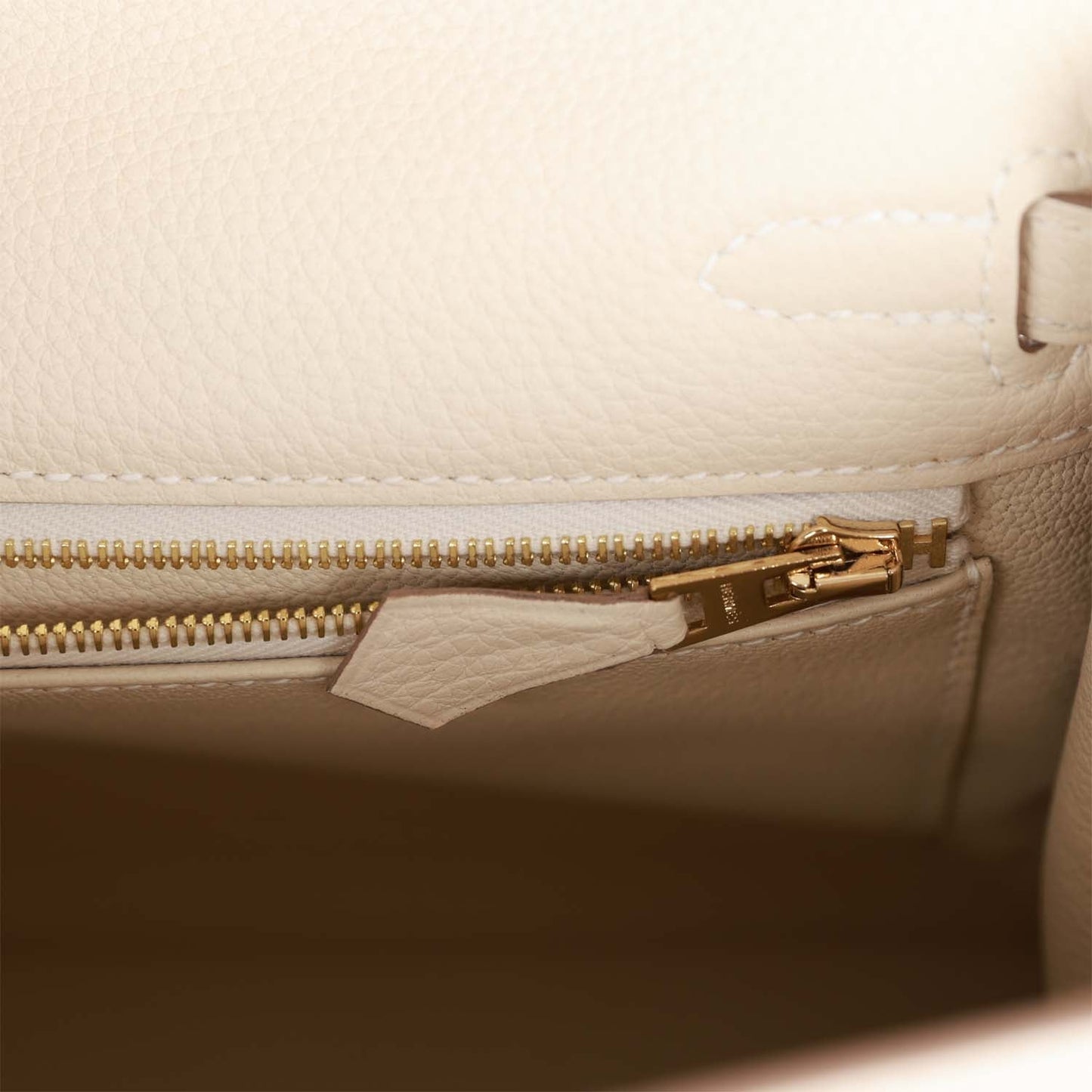 Hermes Kelly Retourne 25 Craie Togo Gold Hardware