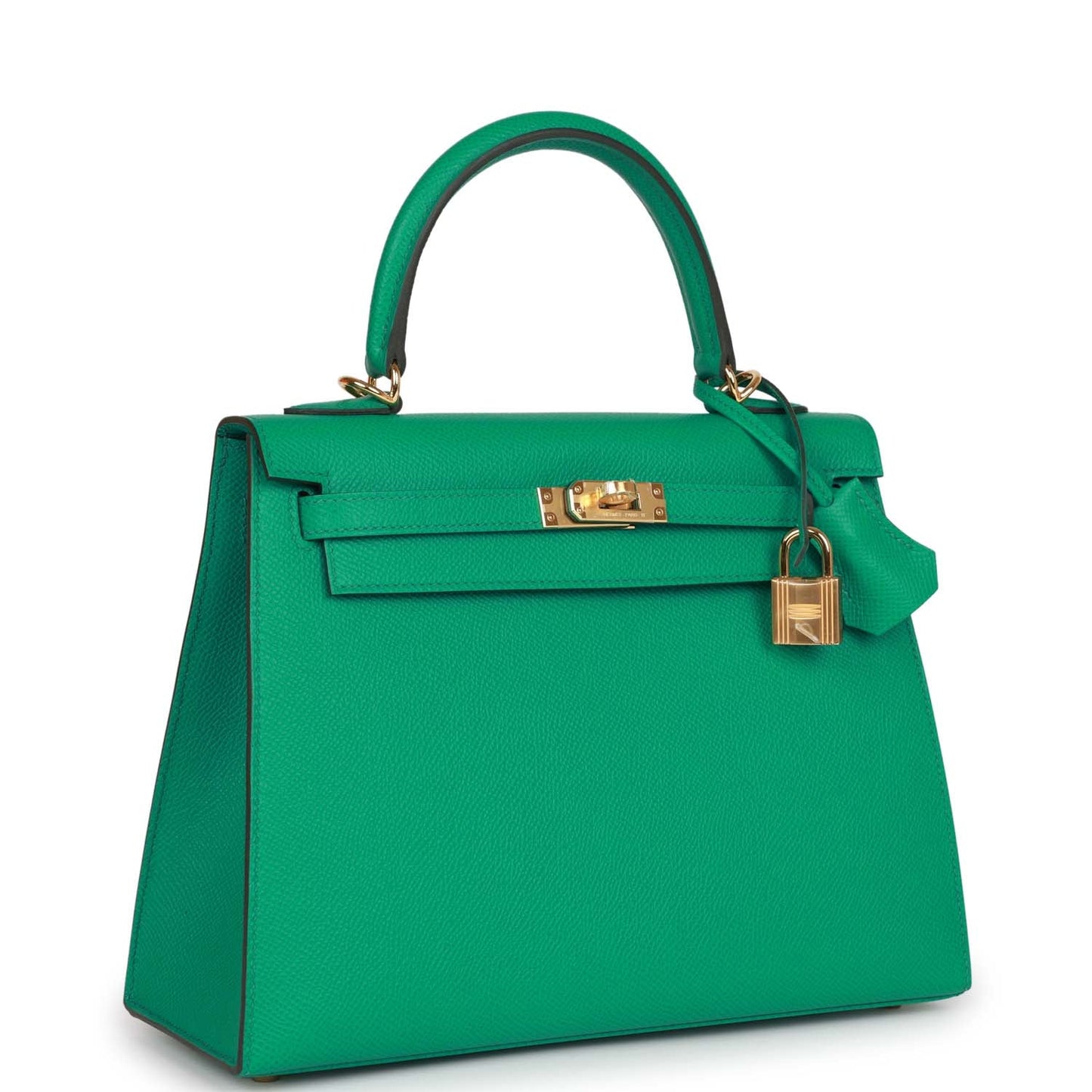 Hermes Kelly Sellier 25 Vert Jade Epsom Gold Hardware