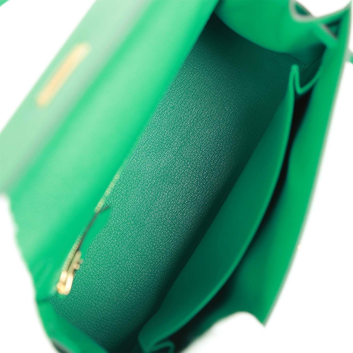 Hermes Kelly Sellier 25 Vert Jade Epsom Gold Hardware