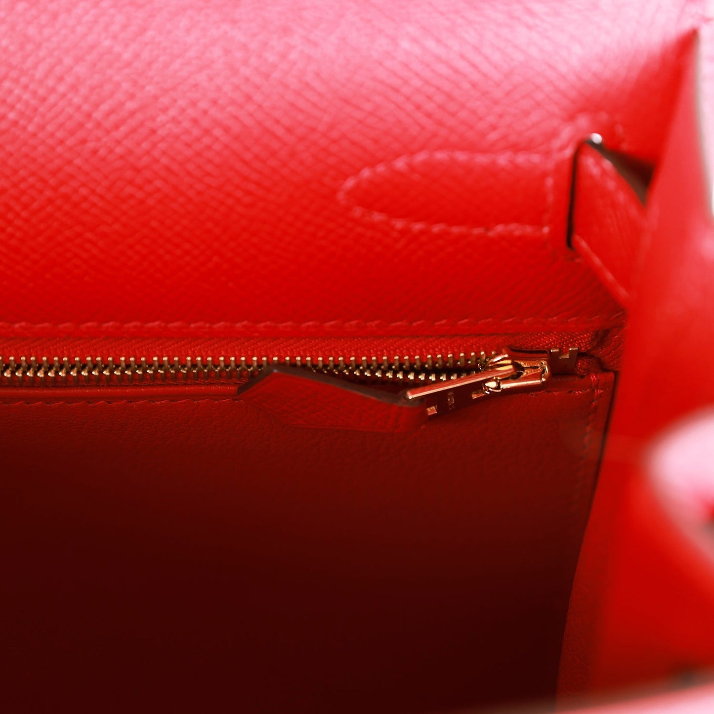 Hermes Kelly Sellier 28 Rouge Casaque Epsom Gold Hardware