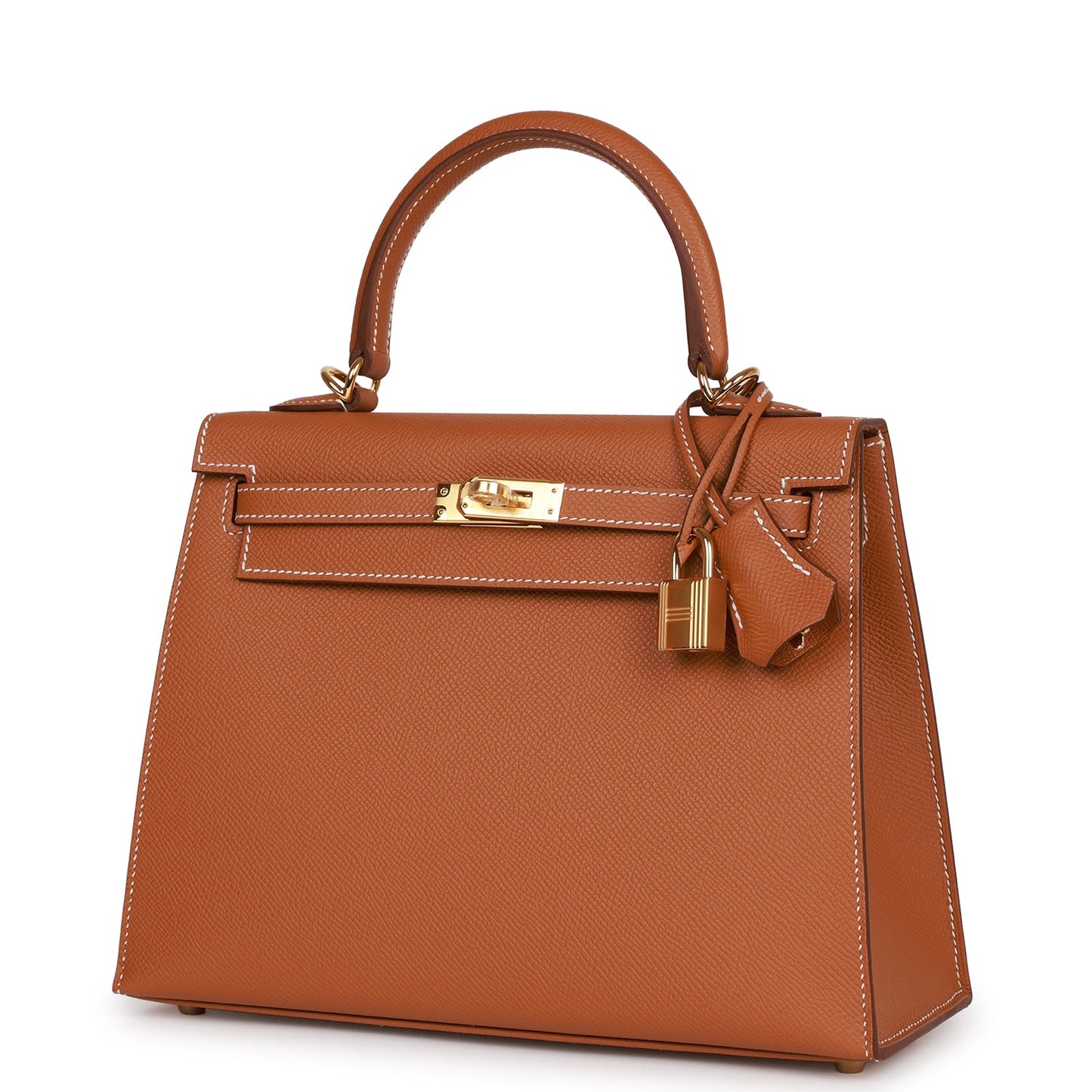 Hermes Kelly Sellier 25 Gold Epsom Gold Hardware