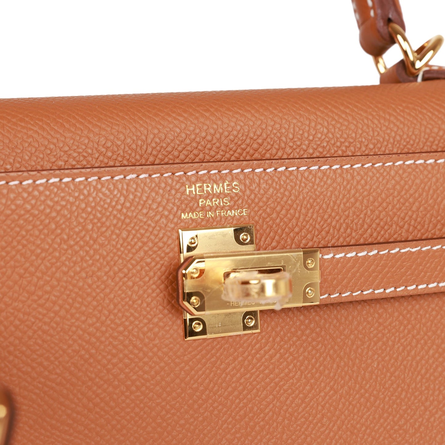 Hermes Kelly Sellier 25 Gold Epsom Gold Hardware