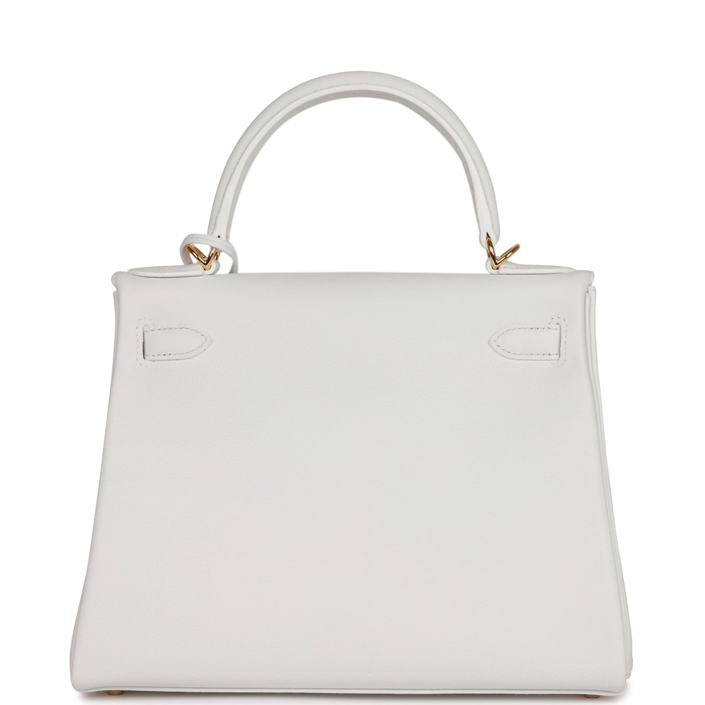 Hermes Kelly Retourne 28 New White Evercolor Gold Hardware