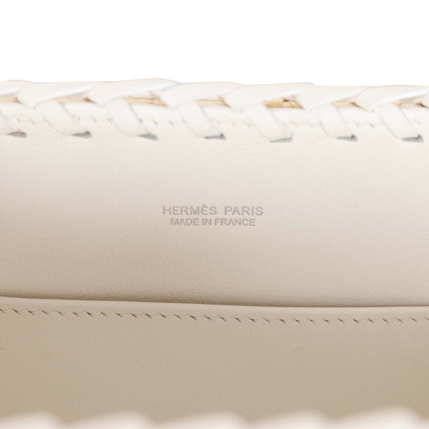 Hermes Mini Picnic Kelly 20 White Swift Palladium Hardware