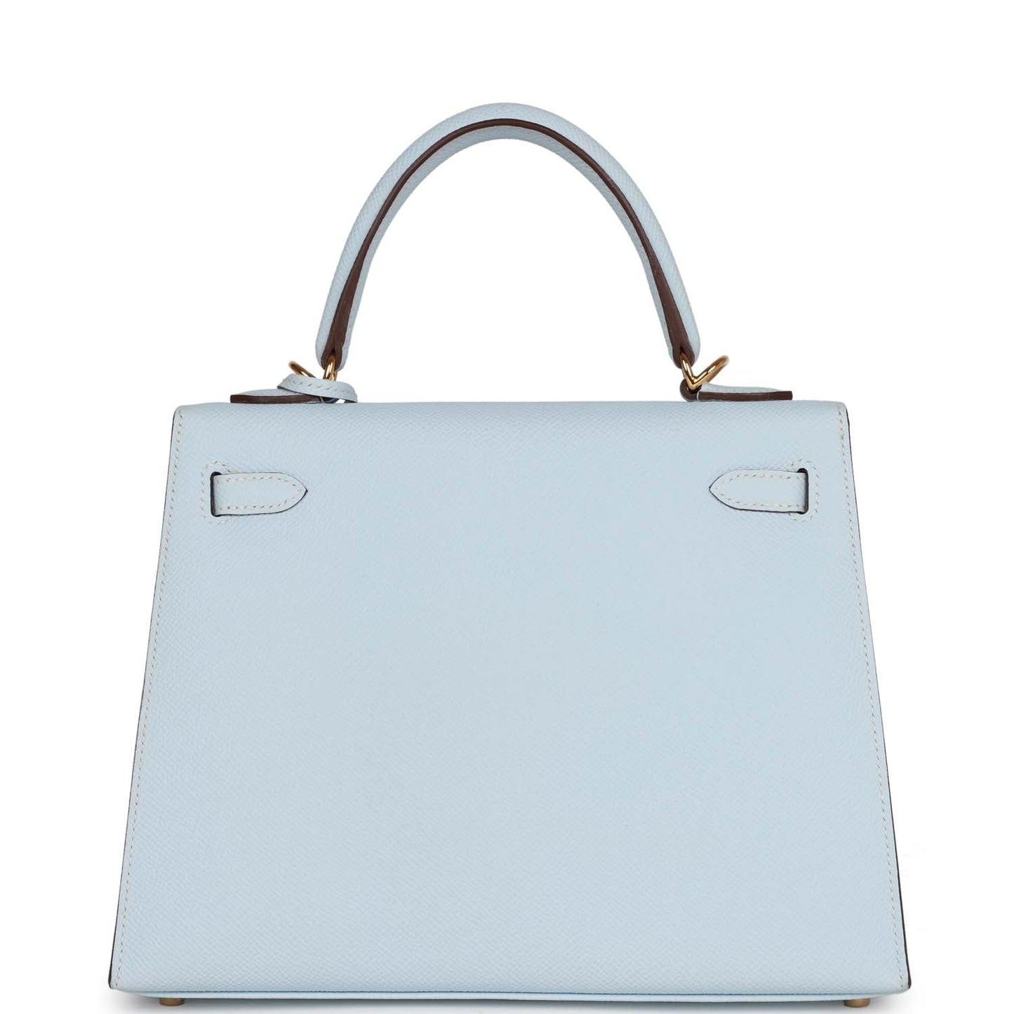 Hermes Kelly Sellier 25 Bleu Brume Epsom Gold Hardware