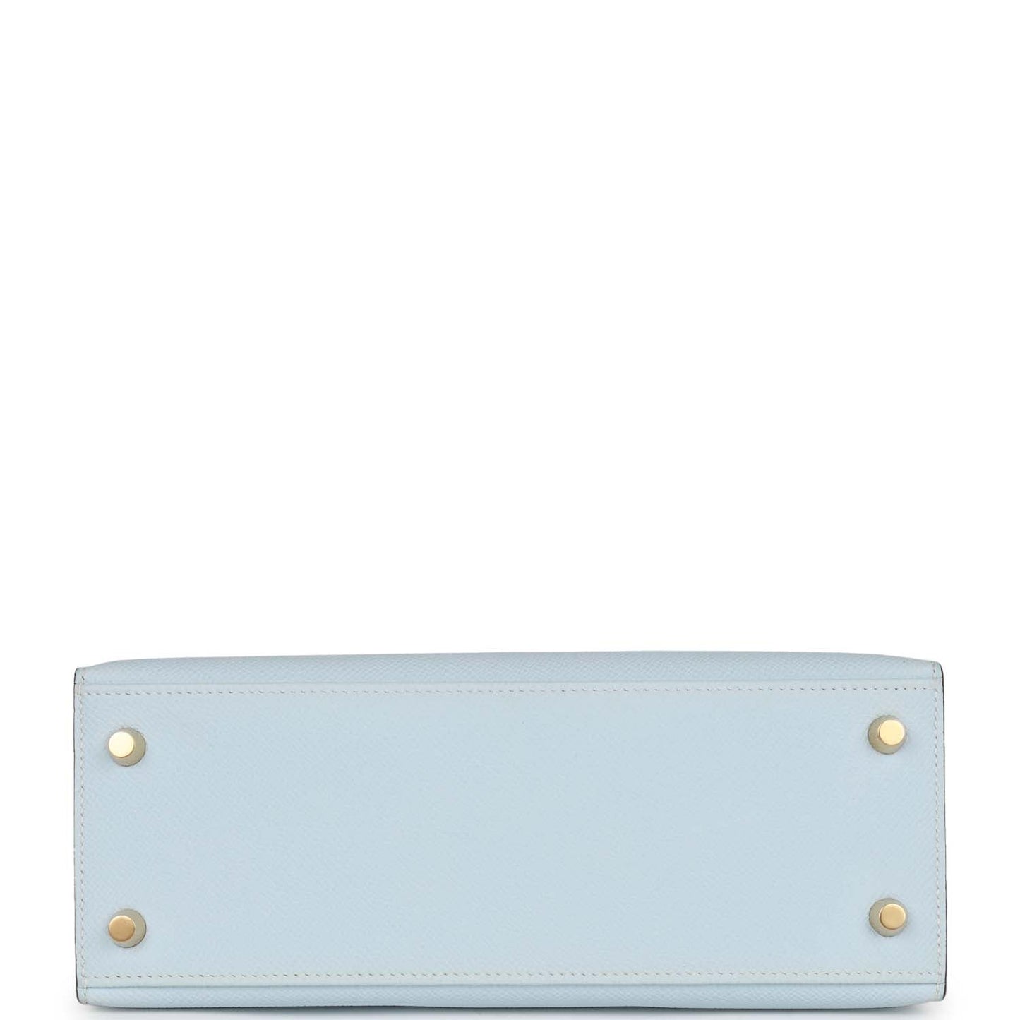 Hermes Kelly Sellier 25 Bleu Brume Epsom Gold Hardware