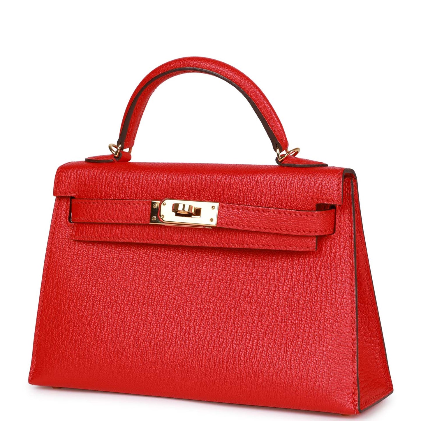 Hermes Kelly 20 Rouge de Coeur Chevre Mysore Gold Hardware